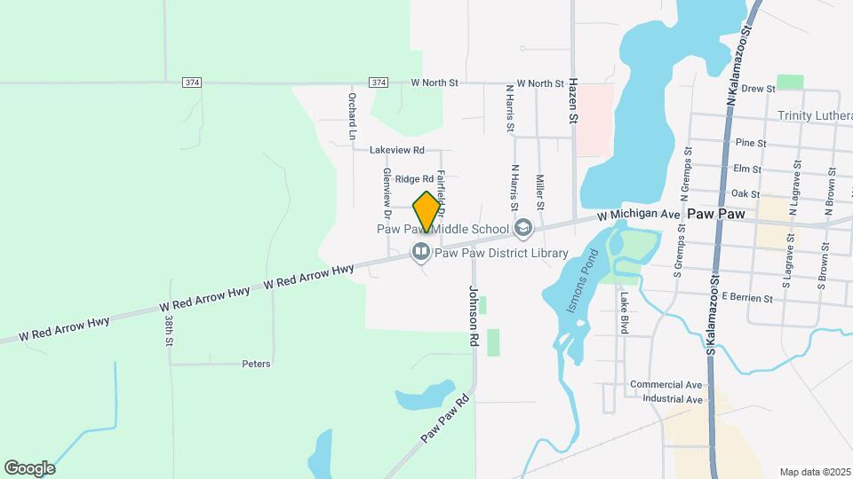 608 W Michigan Ave Map and Location Details