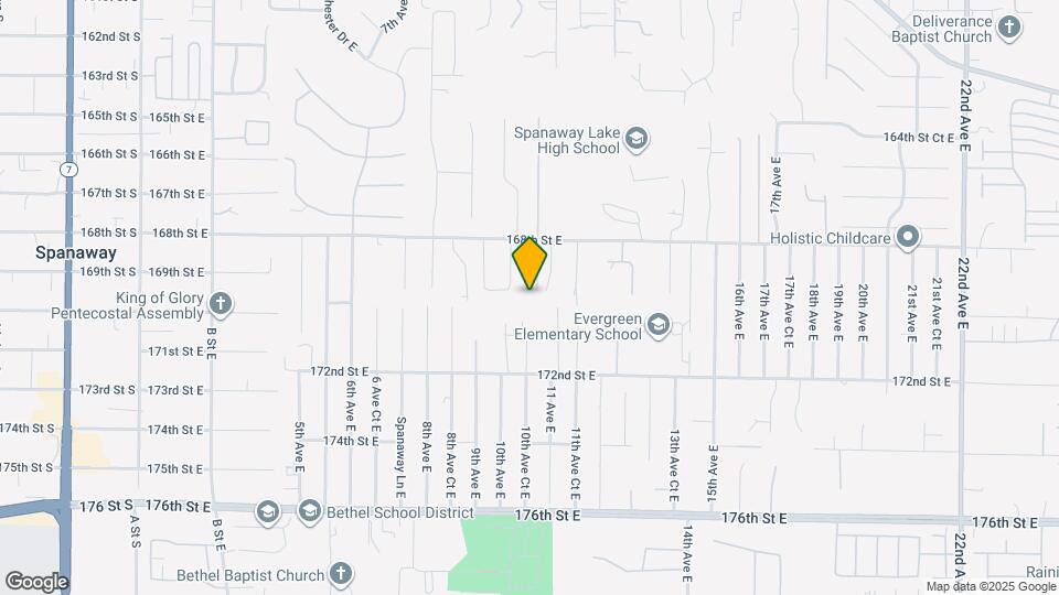 16814 10th Ave Ct E Map and Location Details