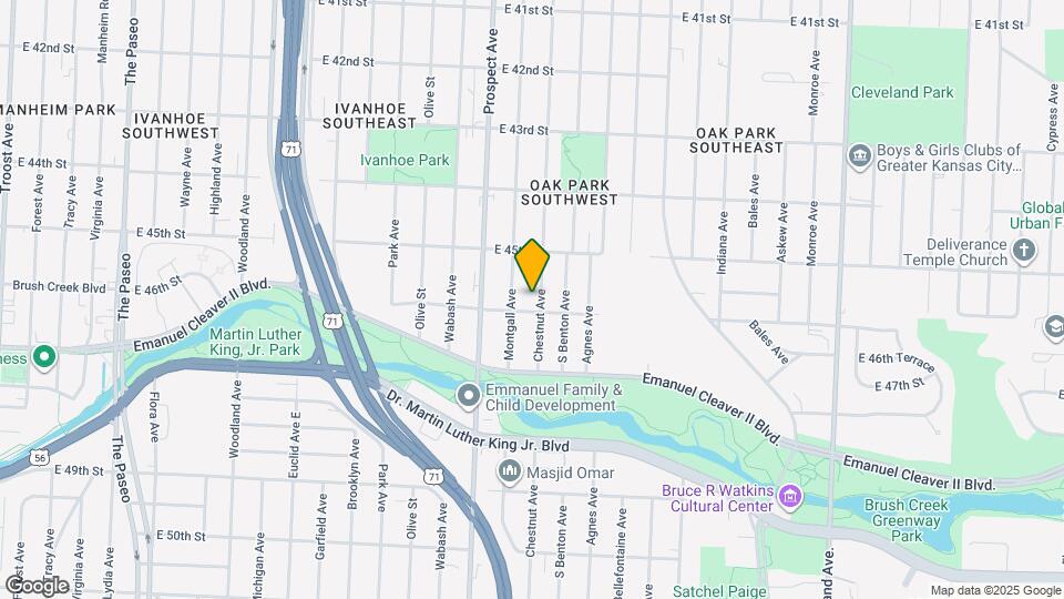 4542 Chestnut Ave Map and Location Details