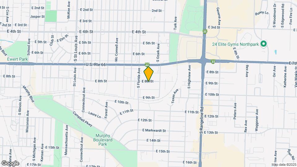 2628 E 8th St Map and Location Details