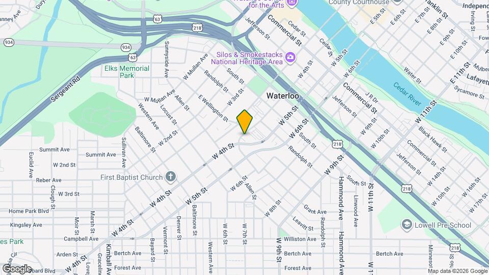 811 W 4th St Map and Location Details