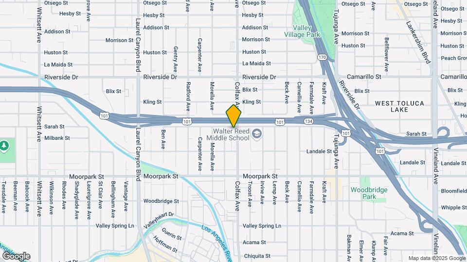 4557 Colfax Ave Map and Location Details