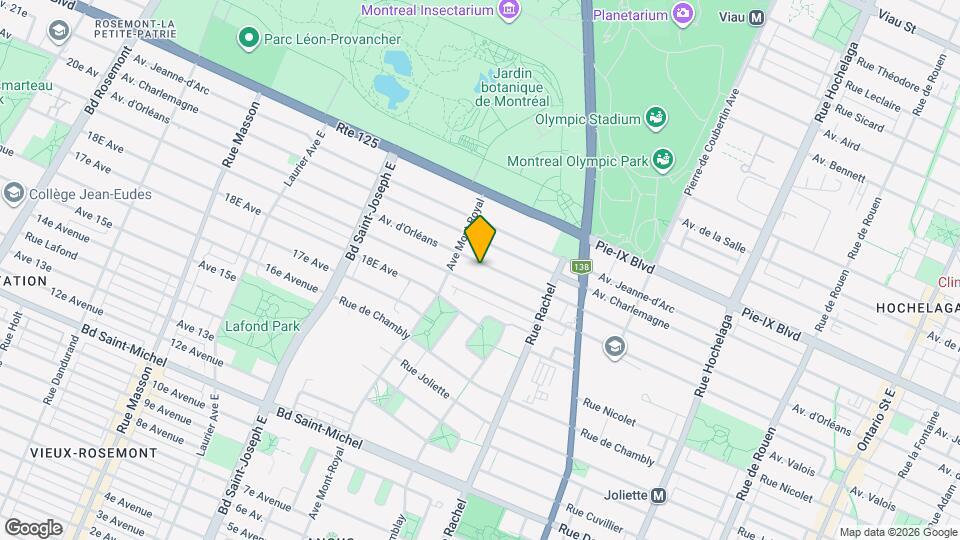 4454-4456 D'orléans Av Map and Location Details