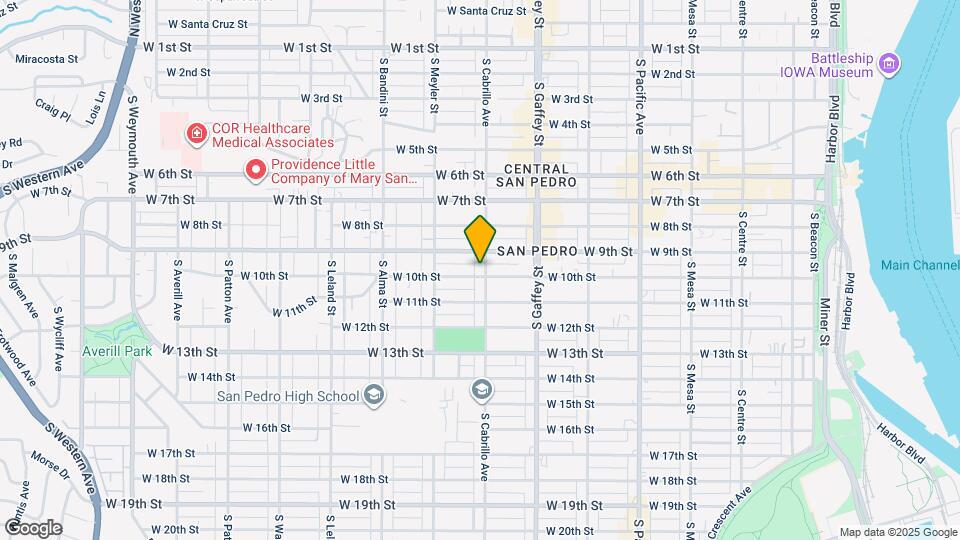 939 S Cabrillo Ave Map and Location Details