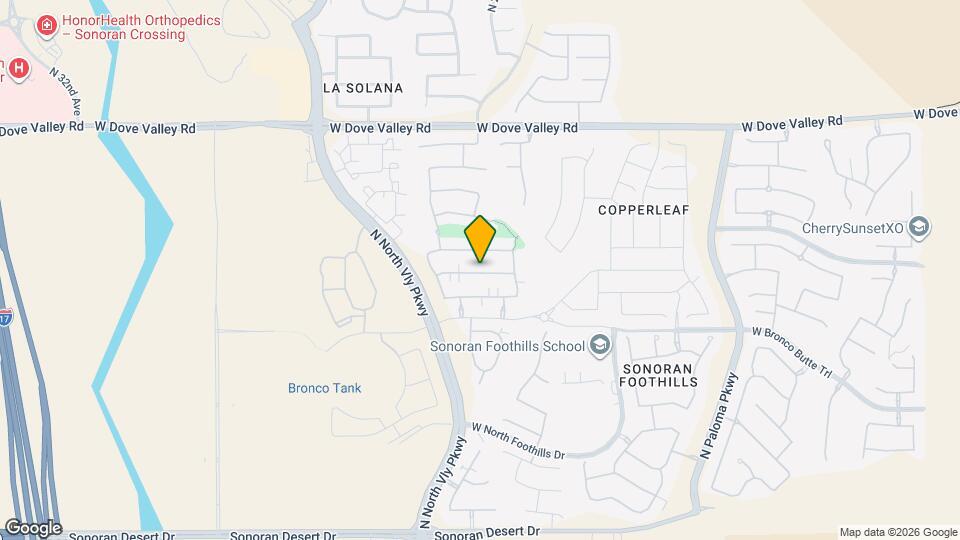 2364 W Dusty Wren Dr Map and Location Details