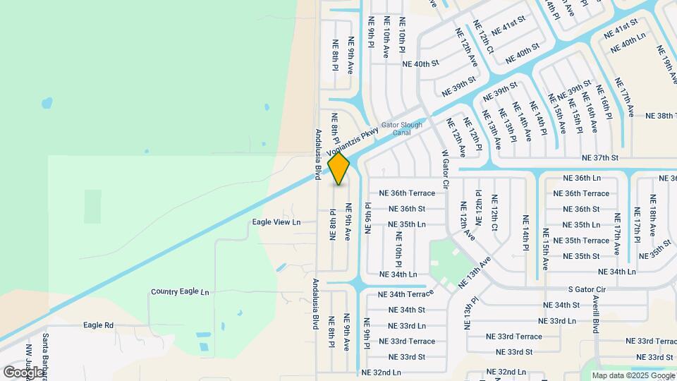 3617 NE 8th Pl Map and Location Details