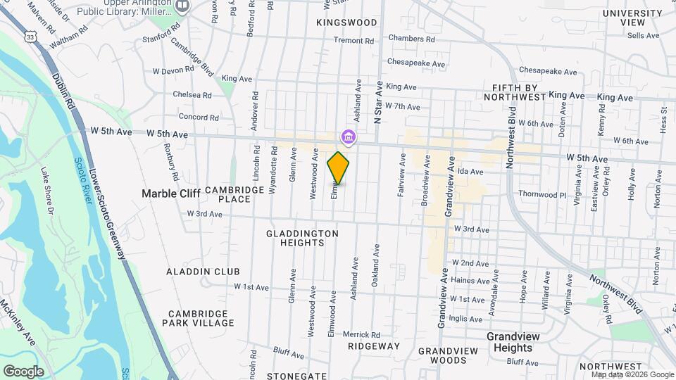 1466 Elmwood Ave Map and Location Details