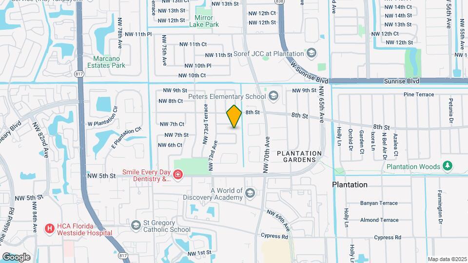 7211 NW 7th St Map and Location Details