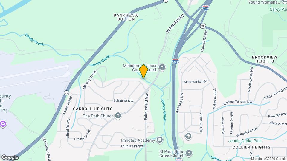 875 Fairburn Rd NW Map and Location Details