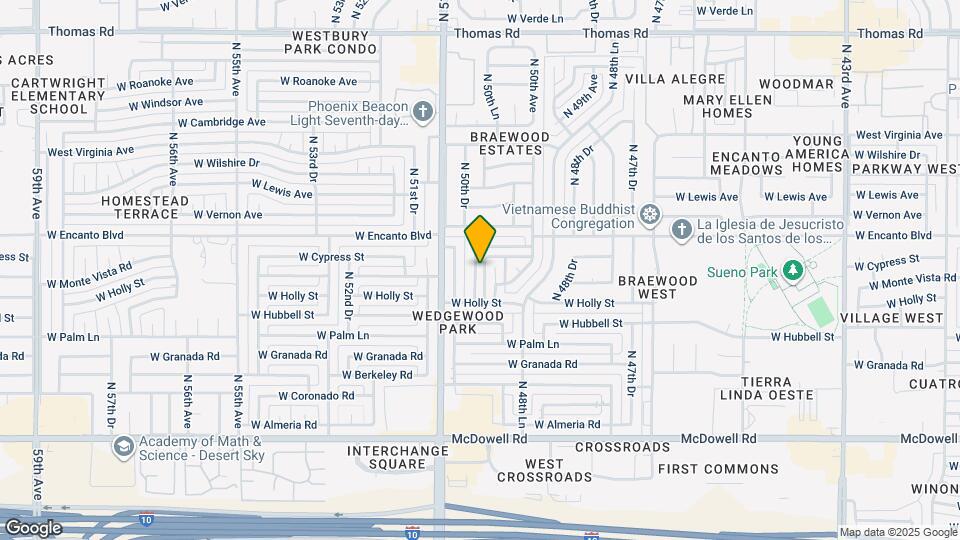 2211 N 50th Dr Map and Location Details