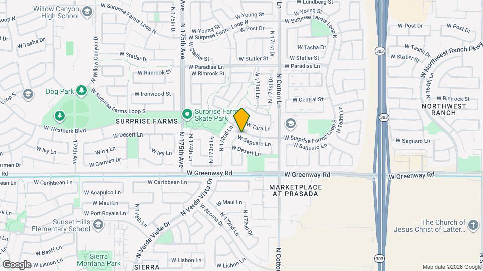 17236 W Saguaro Ln Map and Location Details