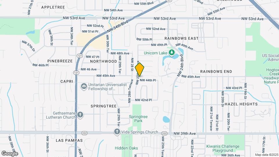 2724 NW 44th Pl Map and Location Details