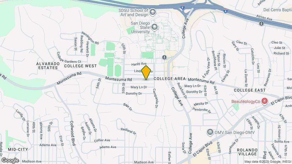 College Campanile - Historical Access Map and Location Details