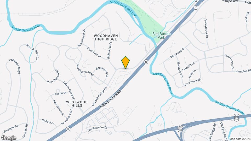 723 Mitchell Bridge Rd Map and Location Details