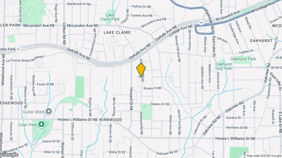 212 Kirkwood Rd NE Map and Location Details