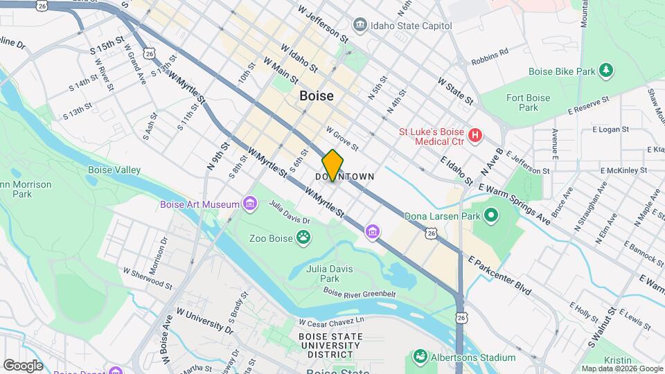 405 W Broad St Map and Location Details