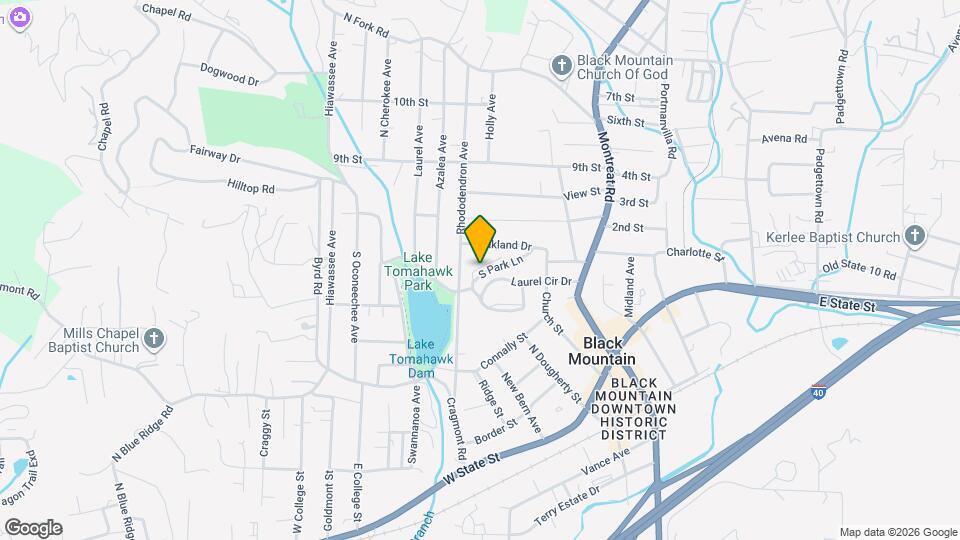 212 N Park Ln Map and Location Details