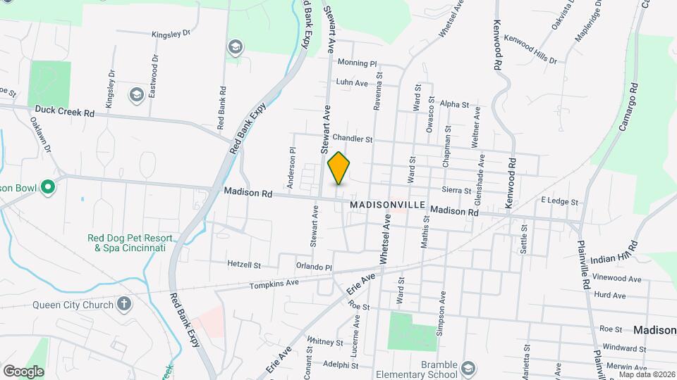 5004 Ebersole Ave, Unit #3 Map and Location Details