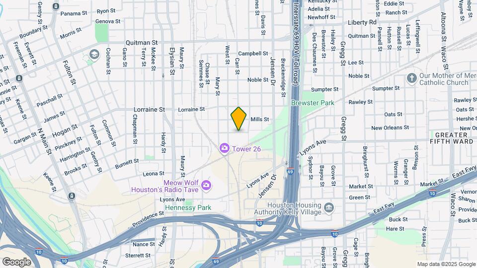 2420 Harrington St Map and Location Details