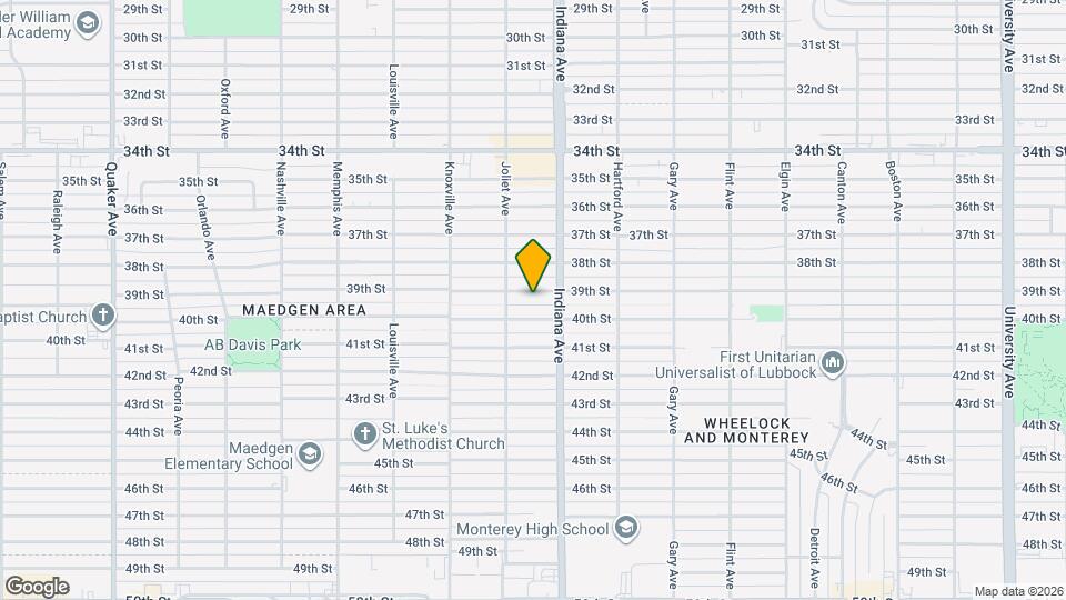 3411 39th St Map and Location Details