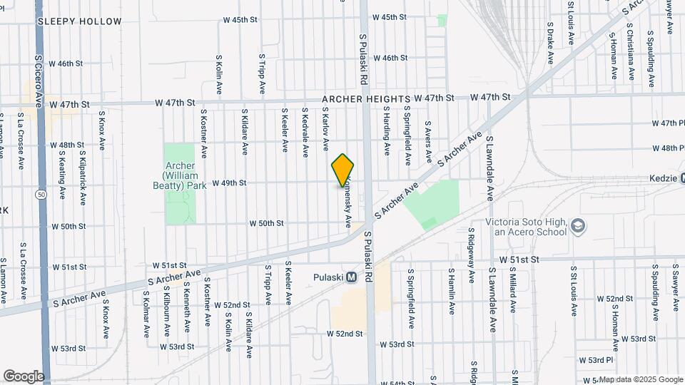 4912 S Komensky Ave Map and Location Details