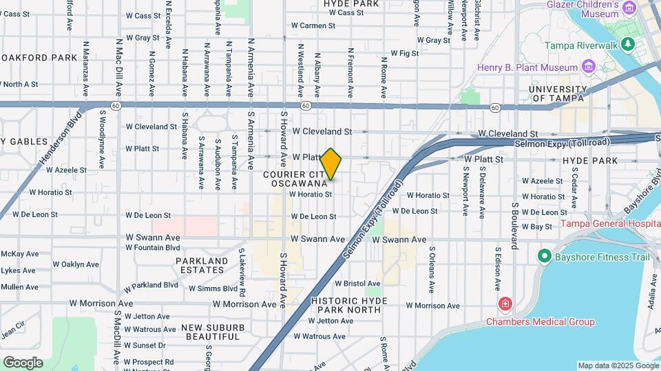 411 S Melville Ave Map and Location Details