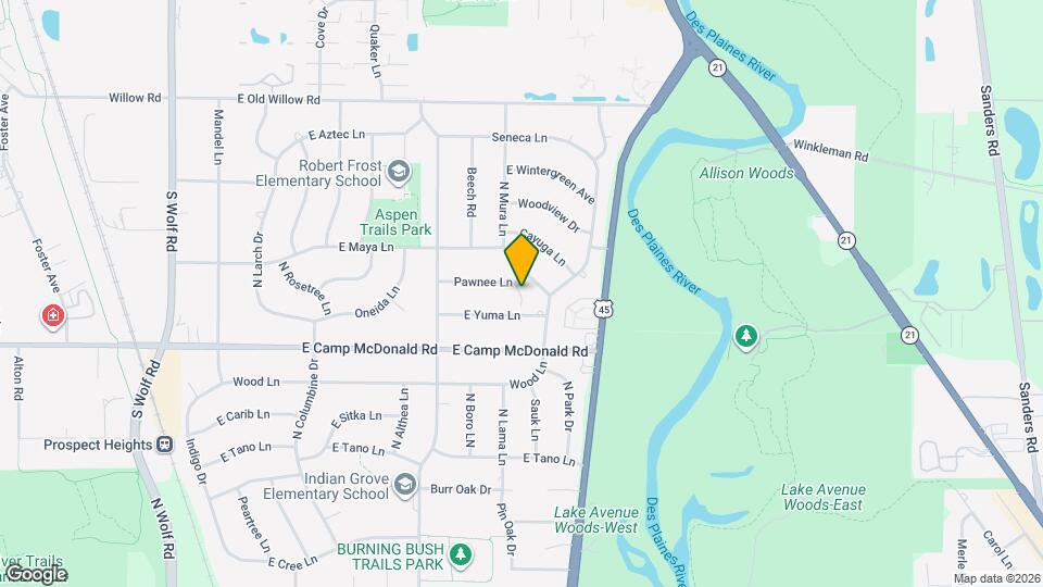 1923 Pawnee Ln Map and Location Details