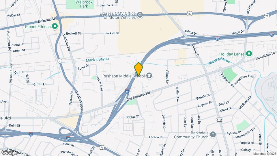 Furnished Studio-Shreveport - Bossier City Map and Location Details