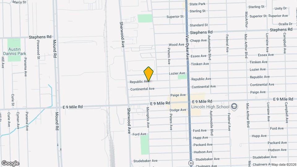 6898 Republic Ave Map and Location Details