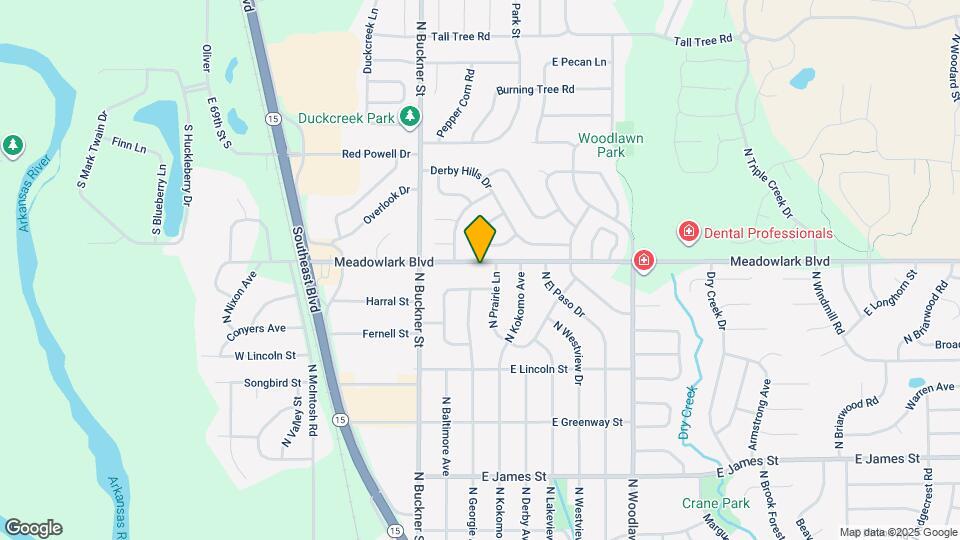 211 E Meadowlark Rd Map and Location Details