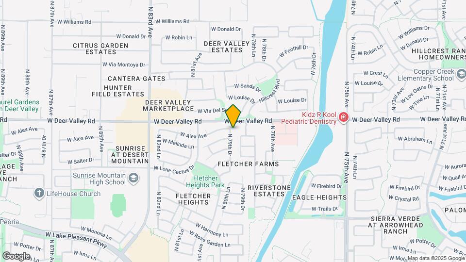 21629 N 79th Dr Map and Location Details