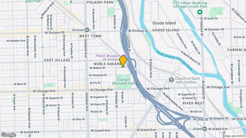 1345 W Walton St, Unit 1 Map and Location Details