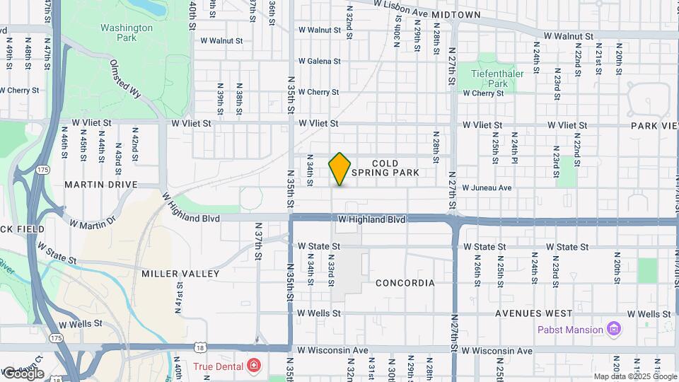 3233 W Juneau Ave Map and Location Details