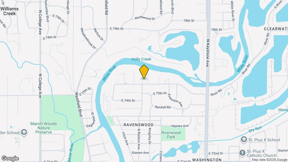 1730 E 75th St Map and Location Details