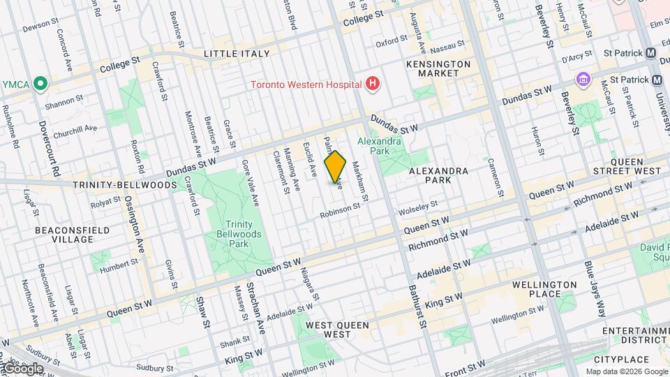 62 Palmerston Ave Map and Location Details