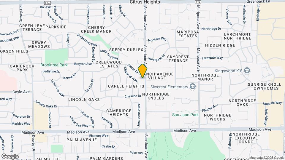 5651 San Juan Ave Map and Location Details
