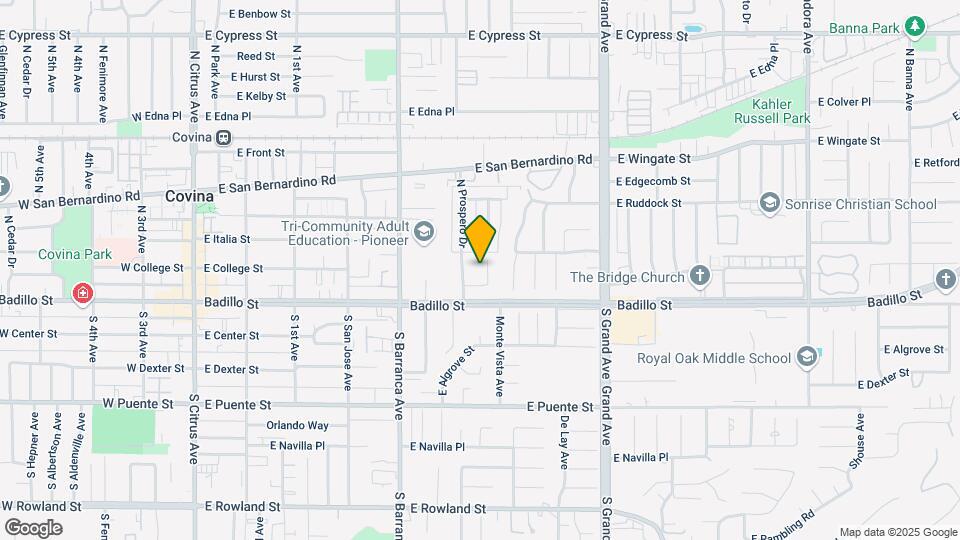 201-205 N Vecino Dr Map and Location Details