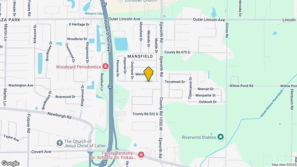 10599 Tecumseh Dr Map and Location Details