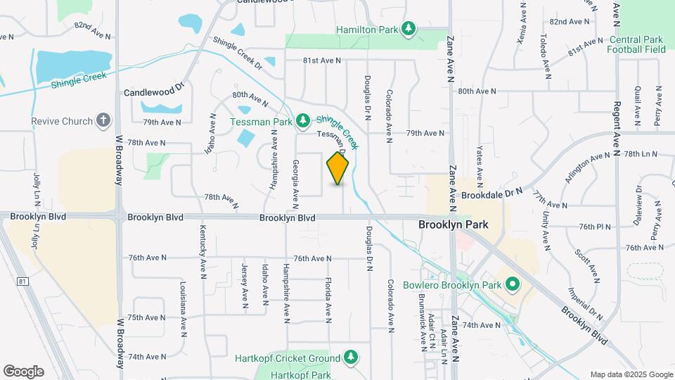 7725 Tessman Dr Map and Location Details