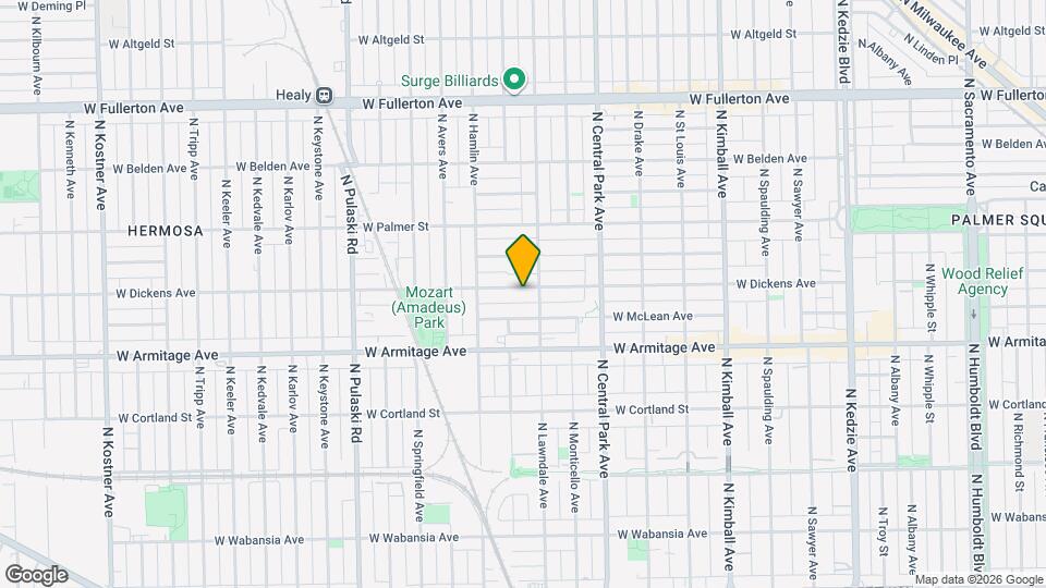 3717 W Dickens Ave Map and Location Details