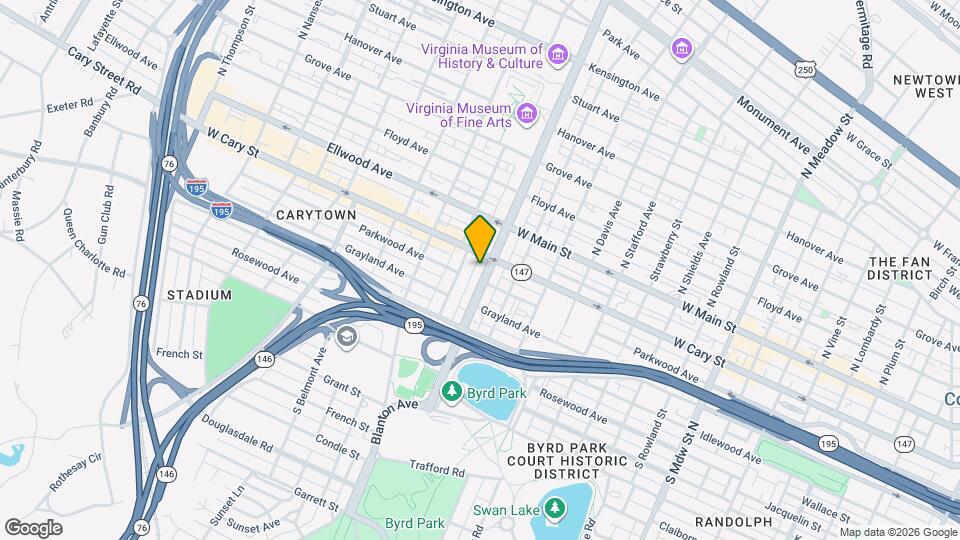 112 S Arthur Ashe Blvd Map and Location Details