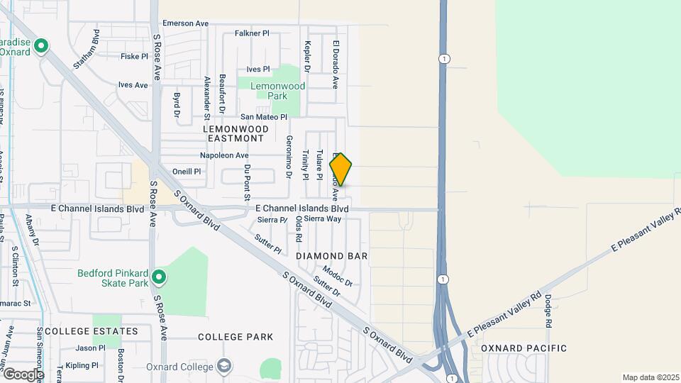 2720 El Dorado Ave Map and Location Details