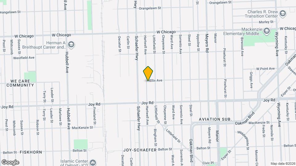 8938 Hartwell St Map and Location Details
