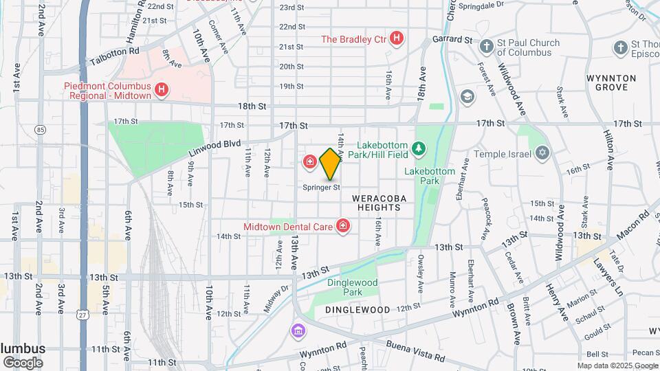 1351 Springer St Map and Location Details