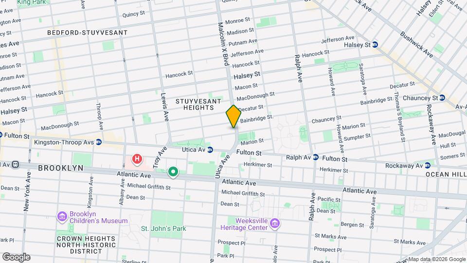 Malcolm X, Unit 1 Map and Location Details