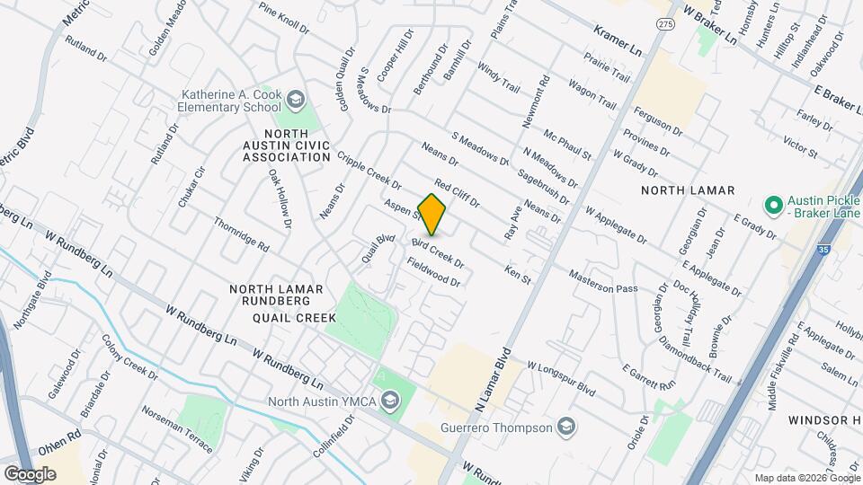 1010 Bird Creek Dr Map and Location Details