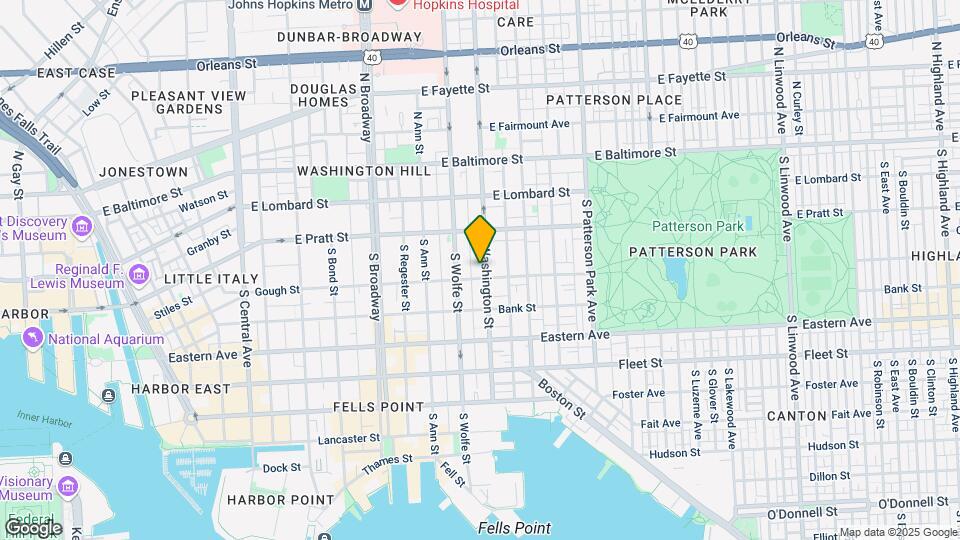 244 S Washington St Map and Location Details