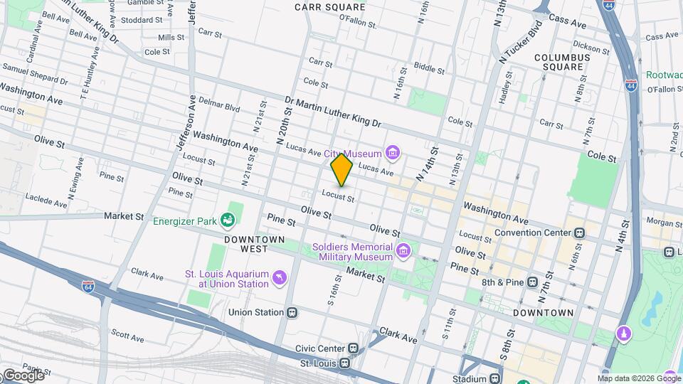 1627 Locust St Map and Location Details