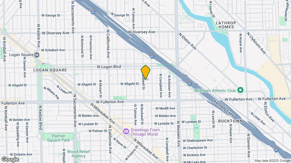 2505 N Rockwell St, Unit 2618 Map and Location Details