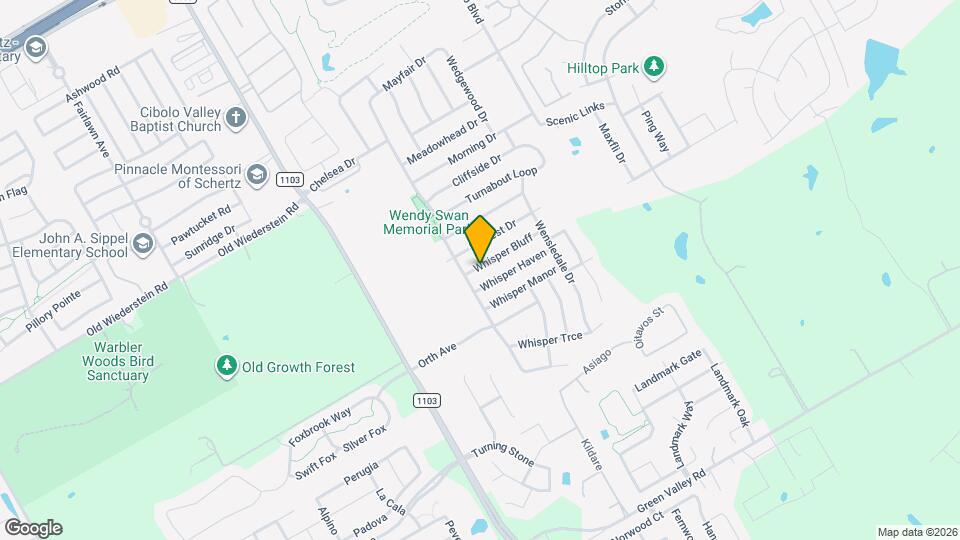 3312 Whisper Bluff Map and Location Details